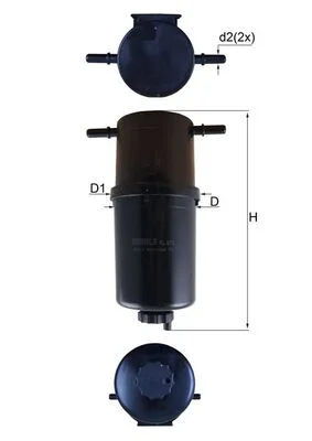 Palivový filtr MAHLE KL873