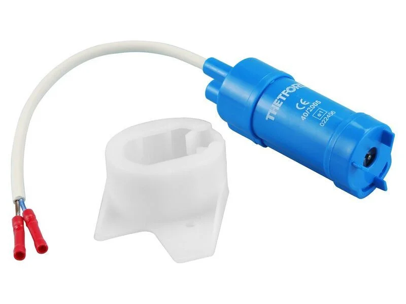 Čerpadlo splachovací Thetford 12 V pro kazetová WC Porta Potti a C200 průměrný průtok 10 l/min tlak 0,5 bar modré 309828