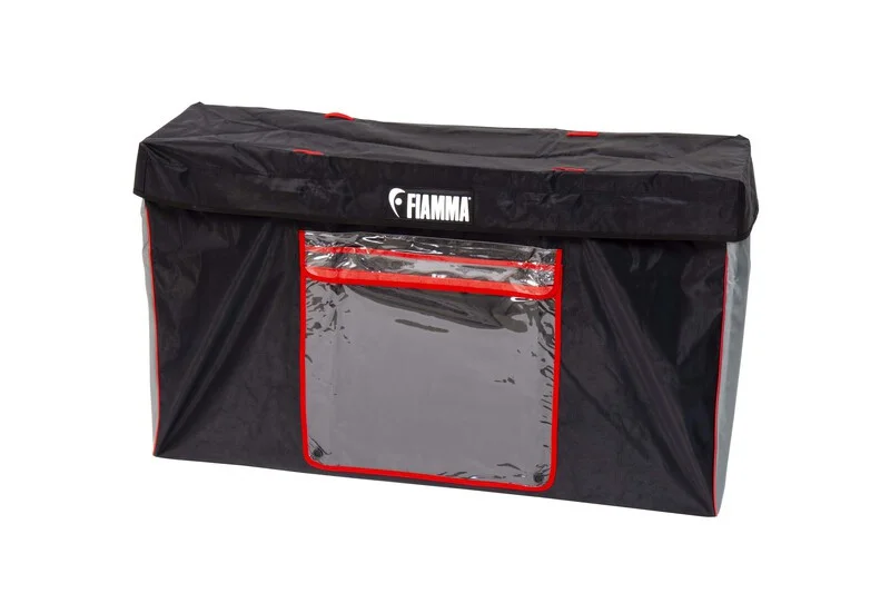Box přepravní textilní Cargo Back na zadní nosič kol (rozměry 120 × 70 × 35 cm, nylon, YKK zipy, černý) 314005
