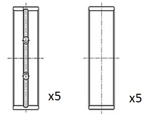 Hlavní ložiska klikového hřídele FAI AutoParts BM1027-STD