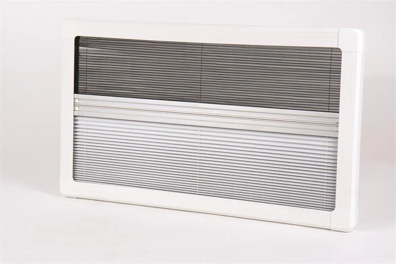 Roleta vnitřní zatemňovací s moskytiérou pro okna Carbest RW Rear 735 × 560 mm (hliníkový rám, bílá) 304523