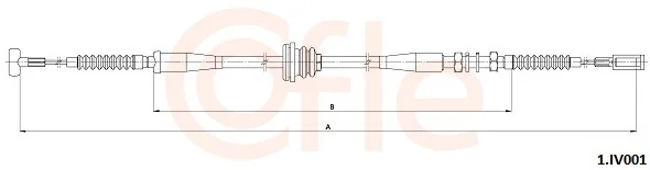 Tažné lanko, parkovací brzda COFLE 1.IV001 – OE 5801638729 Tažné lanko, parkovací brzda COFLE 1.IV001 – OE 5801638729