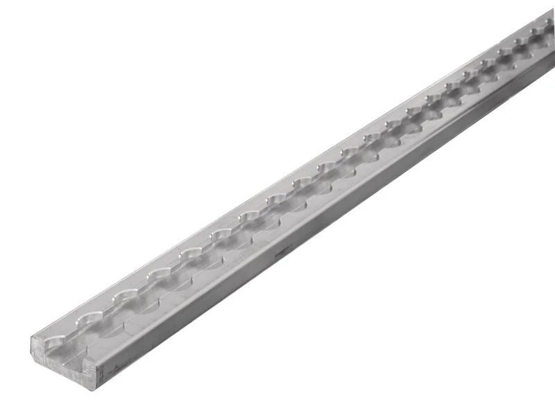 Lišta kotevní upínací hliníková extra úzká Airline 2000 × 34,5 × 13,5 mm, slitina F35, stříbrná 303807