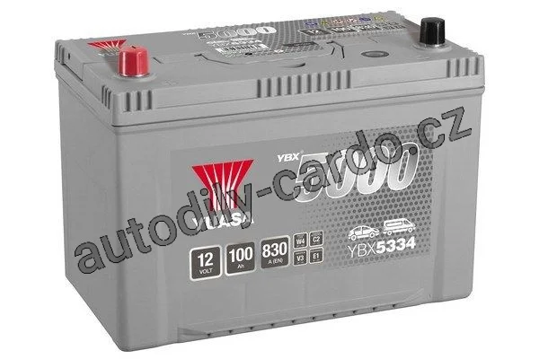 Autobaterie YUASA YBX5334 100Ah 830A 12V L+ /303x174x222/ Autobaterie YUASA YBX5334 100Ah 830A 12V L+ /303x174x222/