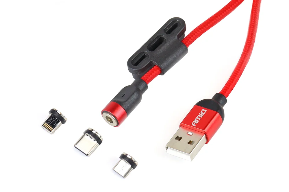 Multikabel USB Lightning/USB C/micro USB 1m UC-08 AMIO 02522
