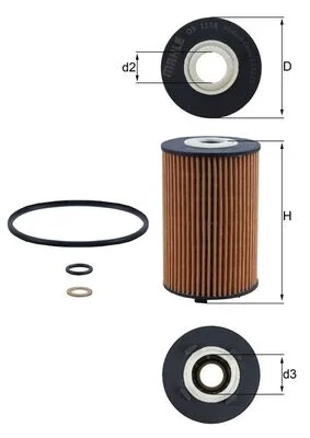 Olejový filtr MAHLE OX1158D