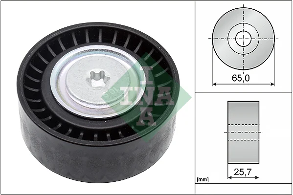 Vratná/vodicí kladka, klínový žebrový řemen Schaeffler INA 532090710