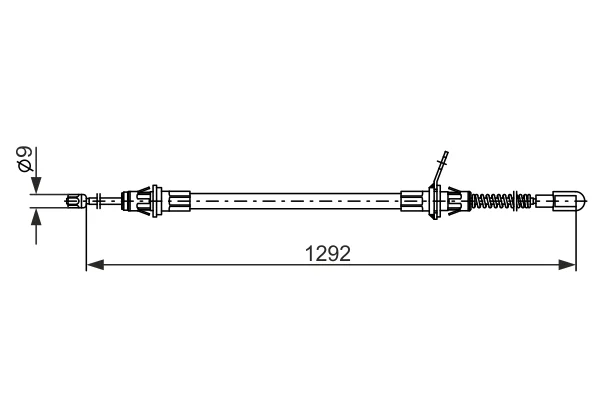 Tažné lanko, parkovací brzda BOSCH 1987482924