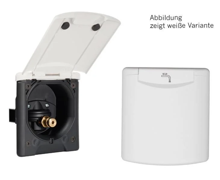 Přípojka vodní City s redukčním ventilem a magnetickým víkem (130 × 145 mm) – antracit 310480