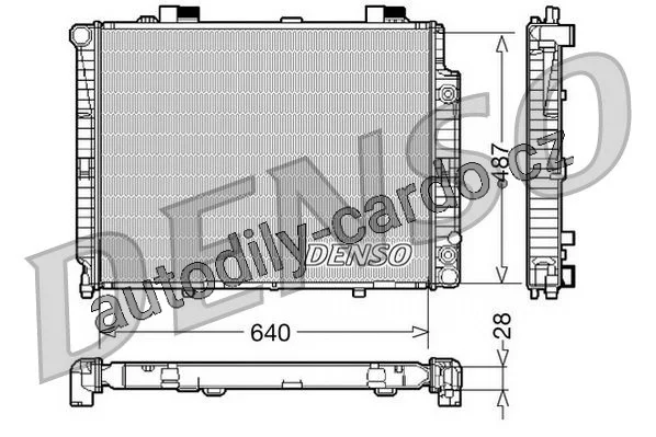 Chladič motoru DENSO (DE DRM17088) Chladič motoru DENSO (DE DRM17088)