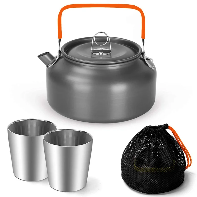 Konvice kempingová 1.2 l s 2 hrnky 180 ml, Kamper 320221