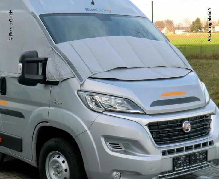 Termoclona vnější pro kabinu Volkswagen T6 / T6.1 (od 2015) – čelní a boční okna, s otevíracím průzorem, šedá 304904