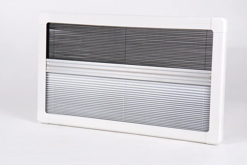 Roleta zatemňovací s moskytiérou pro okno Carbest RW Style 900 × 500 mm (vnitřní hliníkový rám s plisovanou roletou a magnetickým zámkem) 304196
