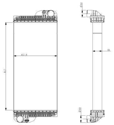 Chladič, chlazení motoru NRF 530004