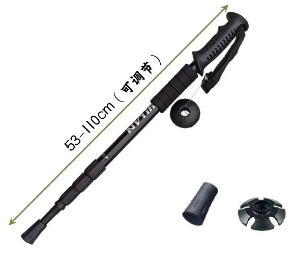 Hůl trekingová, 4 sekce 53-110 cm, Kamper 319838