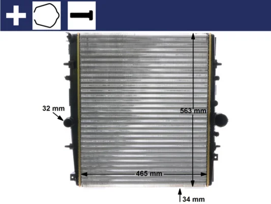Chladič, chlazení motoru MAHLE CR1437000S