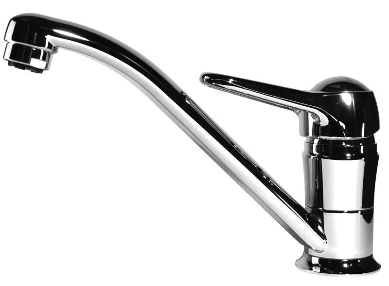 Baterie vodovodní dřezová Mixer, teplá a studená voda, pochromovaná mosaz, raménko 185 mm 309309