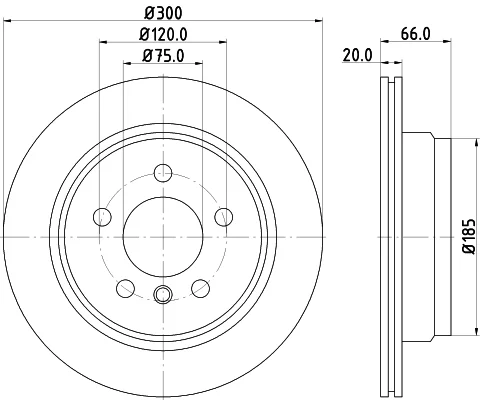 Brzdový kotouč HELLA 8DD355118-271