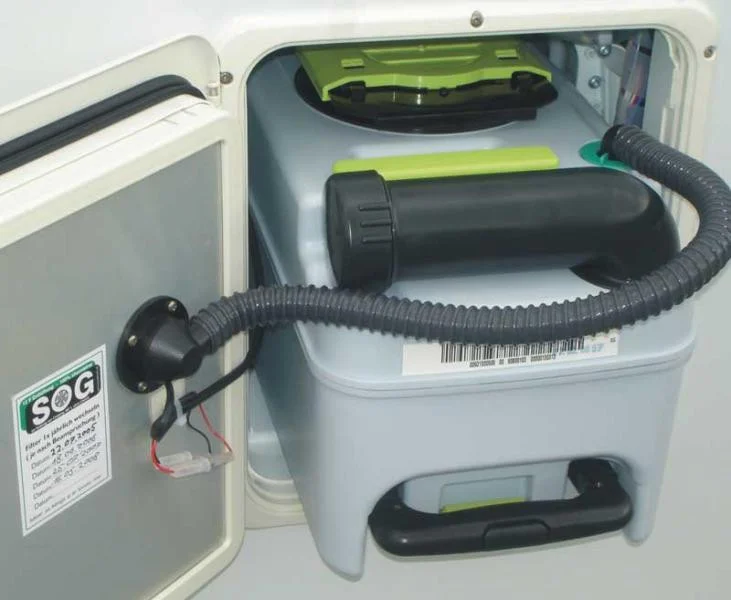 SOG odvětrávací sada Typ 3000A pro toalety Dometic CT 3000 (do dvířek, tmavě šedá) 310043