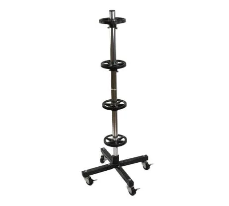Stojan na pneumatiky 600x330x240mm, šířka pneu max 225mm, nosnost 100kg, 4 kolečka 728986