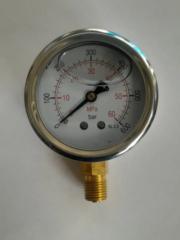 Manometr glycerinový GS 63mm 1/4" 0-600barů 733102