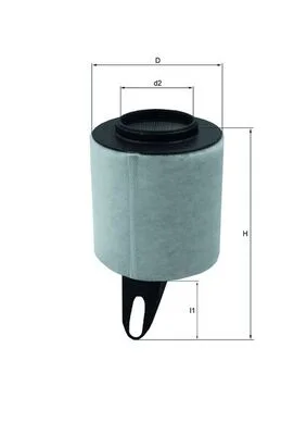 Vzduchový filtr MAHLE LX1650