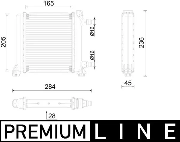 Chladič, chlazení motoru MAHLE CR2596000P – OE 17117643780