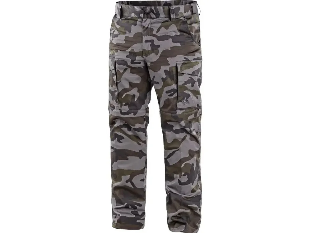 Kalhoty CXS CAMO, pánské, maskáčové, s odepínacími nohavicemi, vel. 56 742653