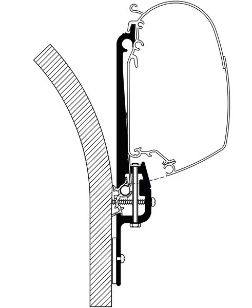 Sada montážních adaptérů Thule pro markýzy Eriba Touring (do r.v. 2007, 3 ks) 312567