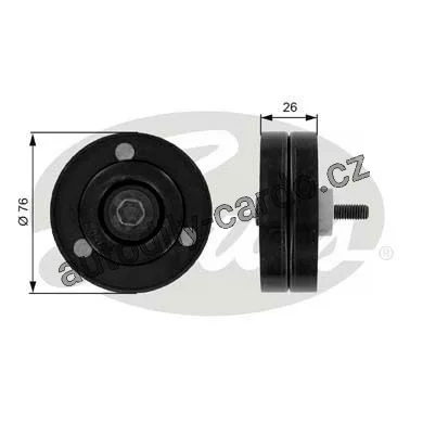 Vratná / vodící kladka GATES (GT T38060) Vratná / vodící kladka GATES (GT T38060)