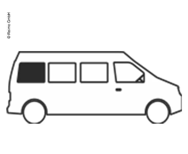 Boční posuvné okno CARBEST pro VW Crafter (2018- ), zadní pravé, 883x682mm, tónované 304147