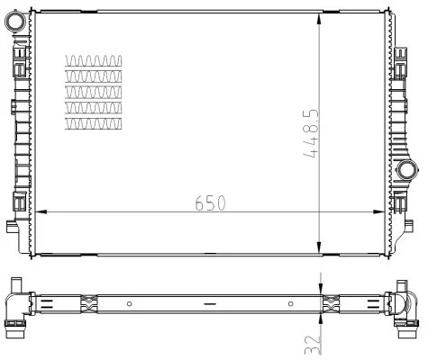 Chladič, chlazení motoru NRF 550081