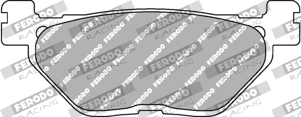 Sada brzdových destiček, kotoučová brzda FERODO RACING FDB2156P