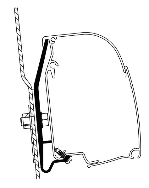 Adaptér markýzy Thule pro Ford Nugget Westfalia (vysoká střecha, 260 cm) 313547