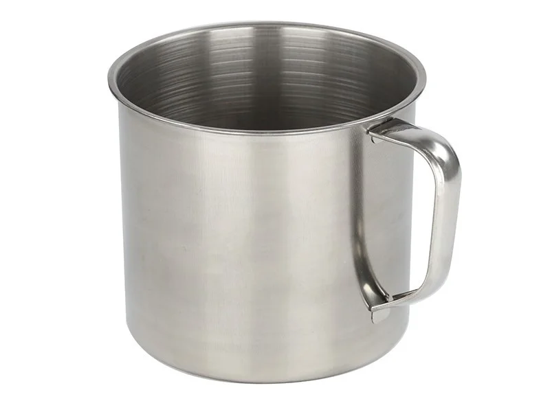 Nerezový hrnek 1000 ml – odolný, velký objem, pro kempování a vaření 750683