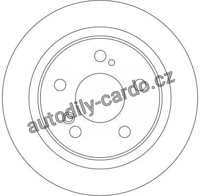 Brzdový kotouč TRW DF4355 - MERCEDES W203 C