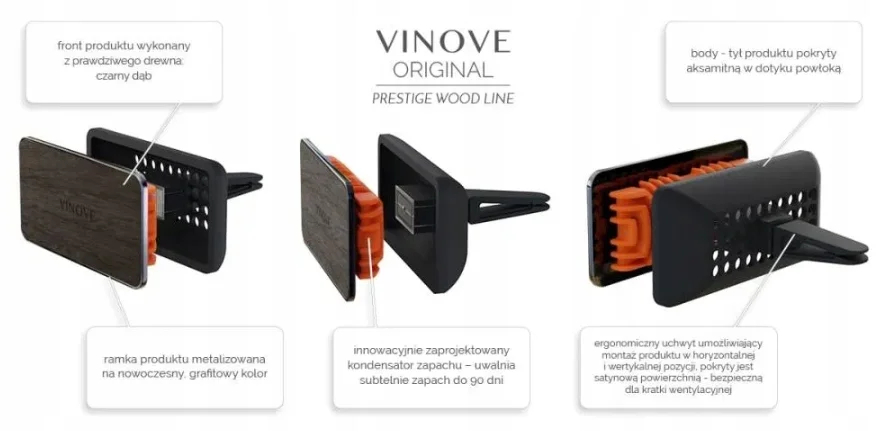 Osvěžovač vzduchu do auta VINOVE CLASSIC LEATHER LINE MIAMI V11252/V16-17 - Obrázek 2