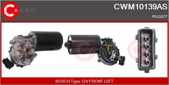 Motor stěračů CASCO CWM10139AS – OE 6405F8 Motor stěračů CASCO CWM10139AS – OE 6405F8