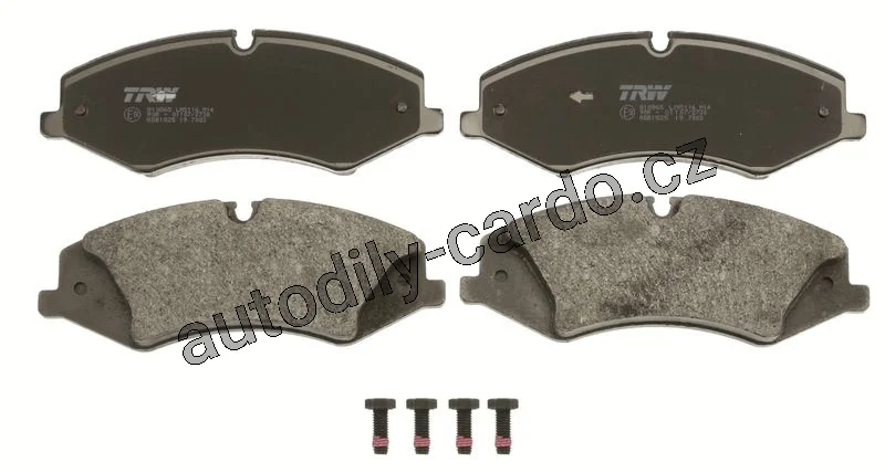 Sada brzdových destiček TRW GDB1825 - RANGE ROVER III 06- 3,6TD