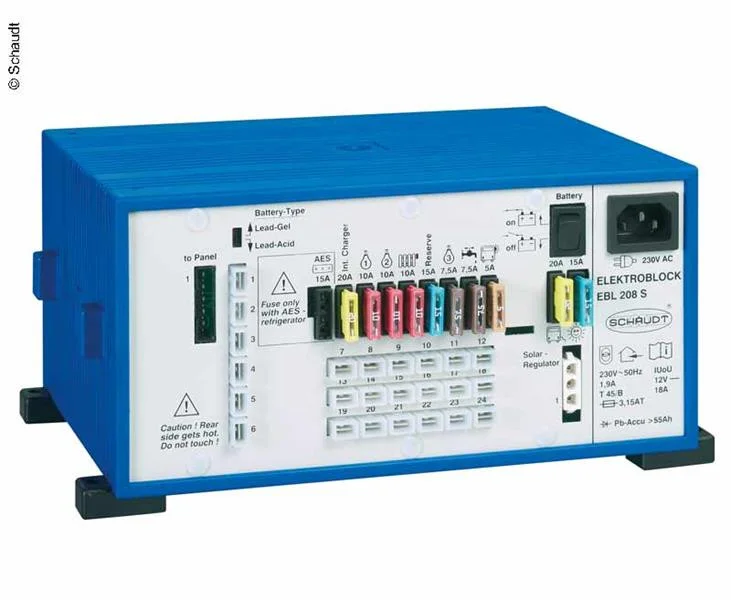 Napájecí elektroblok s kontrolním panelem Schaudt EBL 208 + LT 453 303270