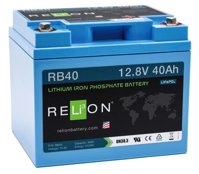 Lithium-železo-fosfátová baterie LiFePO4 80 Ah / 12 V (POL připojení, 11,6 kg) 303255