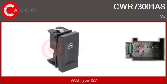 Spínač, zvedací zařízení oken CASCO CWR73001AS Spínač, zvedací zařízení oken CASCO CWR73001AS