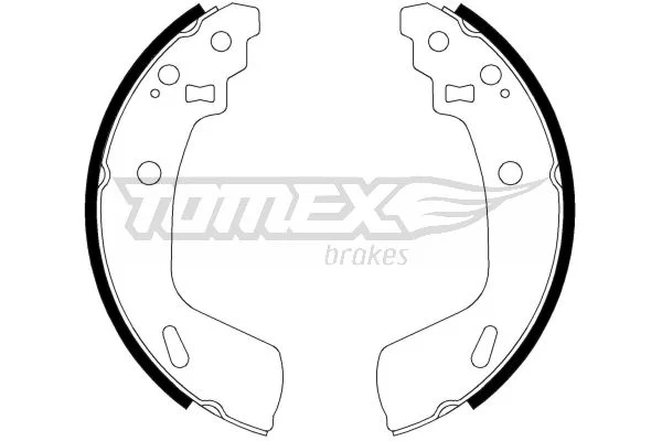 Sada brzdových čelistí Tomex Brakes TX23-14 – OE 5320068L01