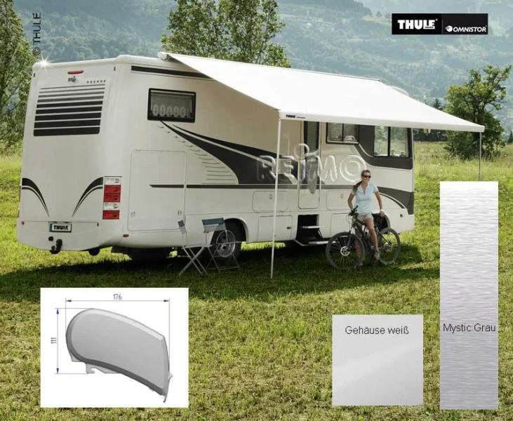 Markýza střešní Thule Omnistor 9200 5,50 m (Auszug 300 cm, bílá, mystic grey) 313437