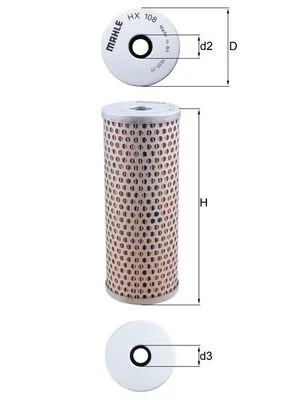 Hydraulický filtr, řízení MAHLE HX108