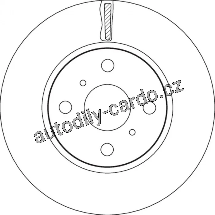 Brzdový kotouč TRW DF4806 - TOYOTA YARIS 06-