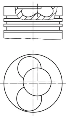 Píst MAHLE 0304100