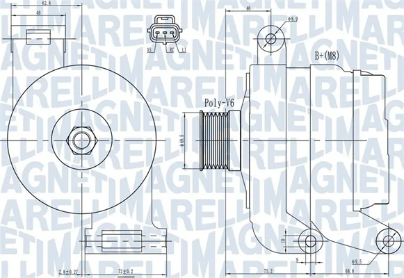 generátor MAGNETI MARELLI 063731931010