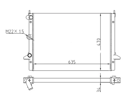CHLADIČ GALAXY 2.8 VR6 95-00 HART 605920