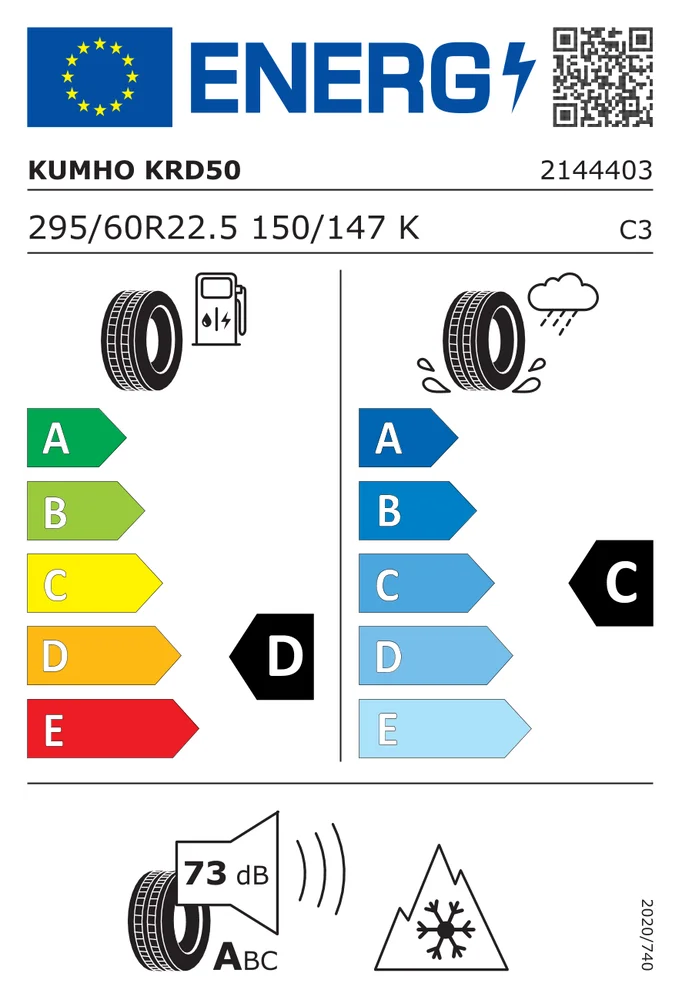 295/60R22.5 CKU KRD50 KUMHO 295/60R22.5CKUKRD50